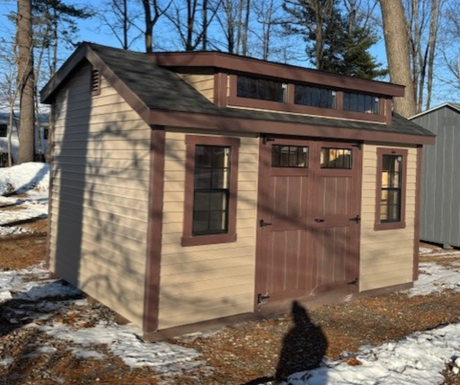 10' X 14' VINYL NEW ENGLAND BROOKSHIRE - KHAKI