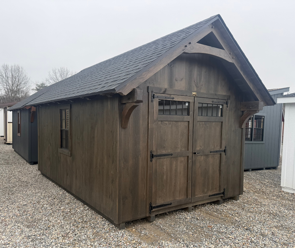 10' X 16' T&G PINE SHED CRAFTSMAN - DRIFTWOOD