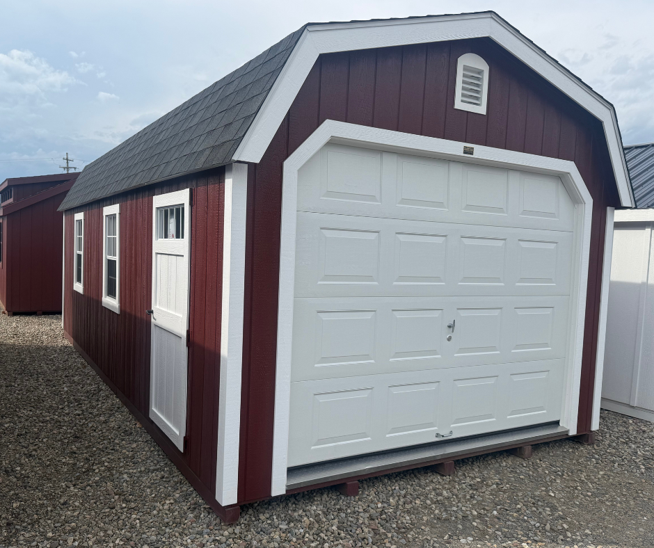 12' X 24' DURATEMP NEW ENGLAND GARAGE - RED