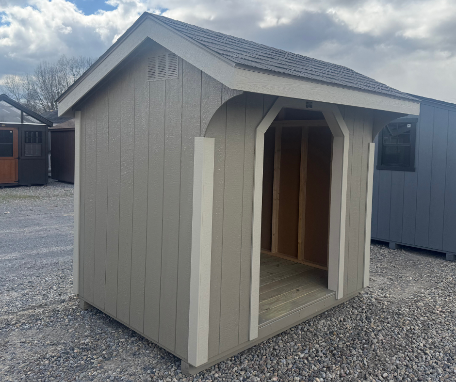 6' X 8' DURATEMP NEW ENGLAND HAMILTON WOODSHED - CLAY