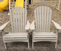 COMFO BACK FOLDING ADIRONDACK CHAIR - LIGHT GRAY