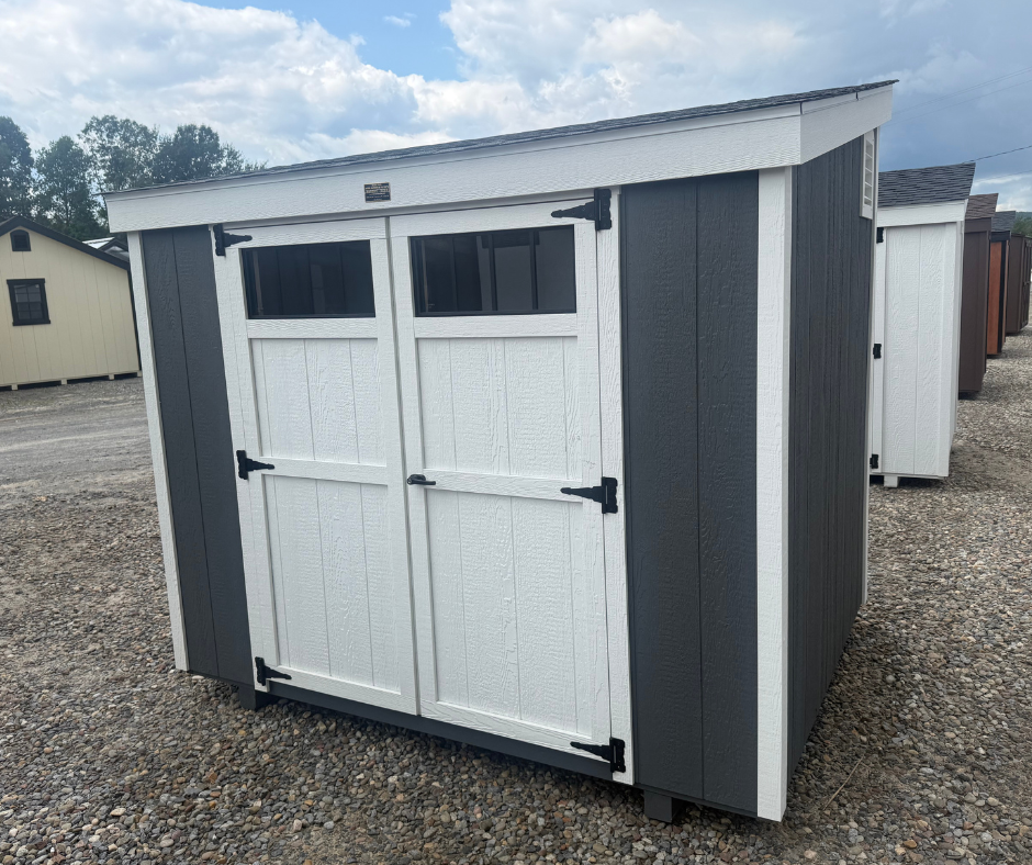 6' X 8' DURATEMP NEW ENGLAND LEAN-TO - DARK GRAY
