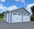 24' x 24' NEW ENGLAND DURATEMP 2-CAR GARAGE (WOOD FLOOR)