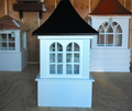 24" BETHANY DOUBLE ARCH - BLACK METAL CUPOLA