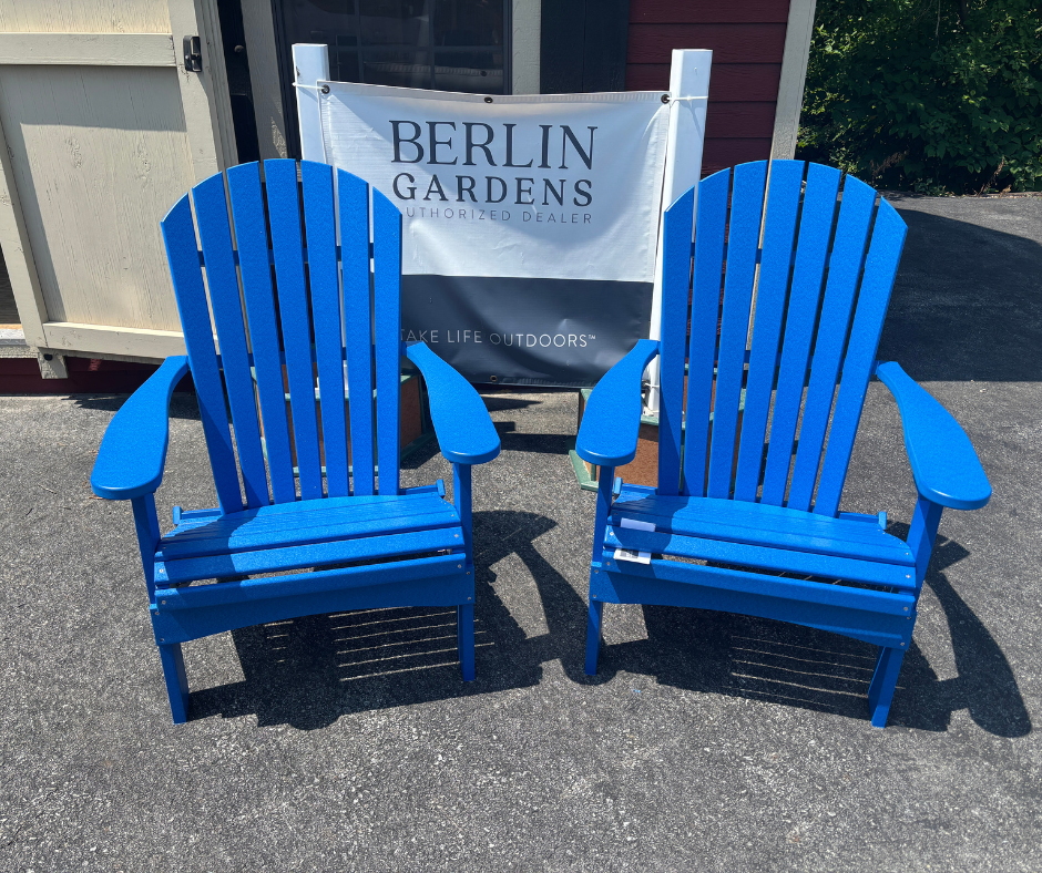 COMFO BACK FOLDING ADIRONDACK CHAIR- PACIFIC BLUE
