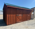 10' X 18' B&B RUSTIC STALL BARN - RUSTIC CEDAR