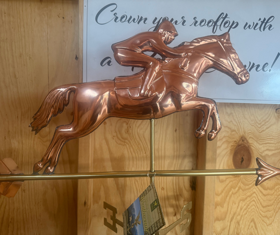 HORSE AND RIDER WEATHERVANE