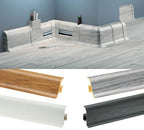Cezar Premium Plastic Skirting Board with Wire Cover Design