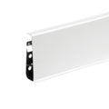 Cezar High Line Plastic Skirting Board with Wire Cover Design