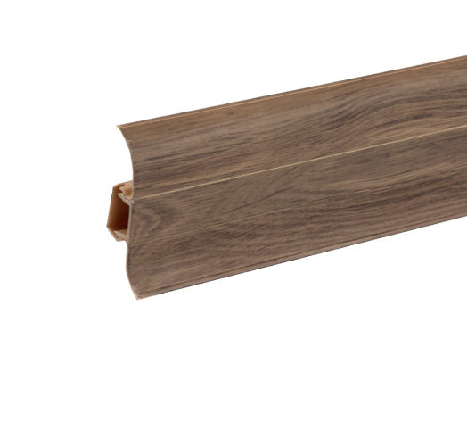Cezar Premium Plastic Skirting Board with Wire Cover Design