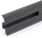 Cezar Premium Plastic Skirting Board with Wire Cover Design