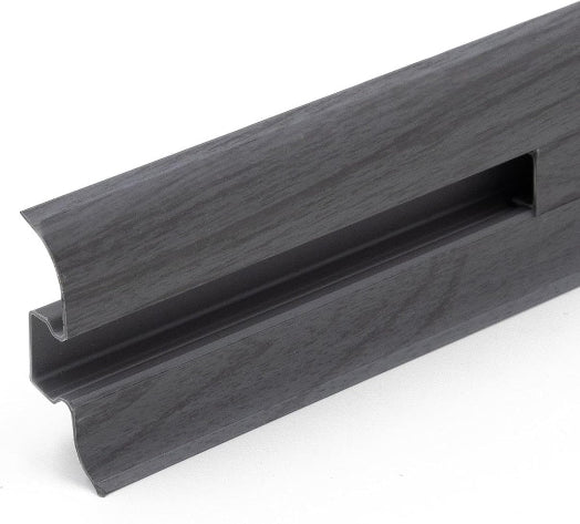 Cezar Premium Plastic Skirting Board with Wire Cover Design