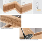 Cezar Premium Plastic Skirting Board with Wire Cover Design