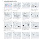 Cezar Premium Plastic Skirting Board with Wire Cover Design