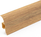 Cezar Premium Plastic Skirting Board with Wire Cover Design