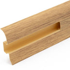 Cezar Premium Plastic Skirting Board with Wire Cover Design
