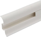 Cezar Premium Plastic Skirting Board with Wire Cover Design