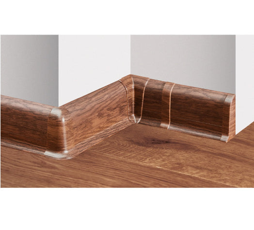 Cezar Premium Plastic Skirting Board with Wire Cover Design