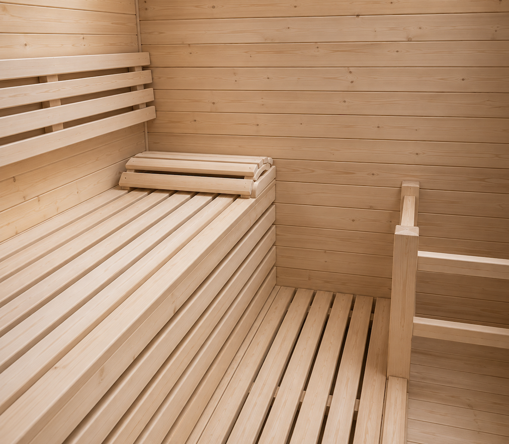 Outdoor House Sauna with Skylight — Red Cedar / Thermo Wood / Pine | 3-4 Person
