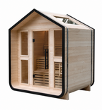 Outdoor House Sauna with Skylight — Red Cedar / Thermo Wood / Pine | 3-4 Person
