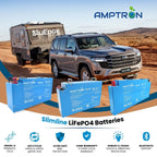 Amptron BluEdge 12V 100Ah Slimline Lithium LiFePO4 Battery 1,280Wh