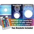 Multi Colored LED Wall Mounted Return Light with Remote Control