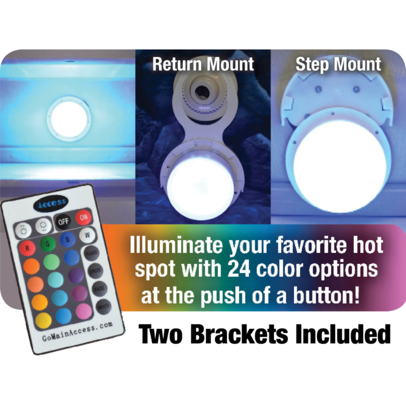 Multi Colored LED Wall Mounted Return Light with Remote Control