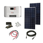Victron 260 Watt Solar Panel & SRNE MPPT Shiner 2430 Charge Controller, Cable, Mounting & Gland.
