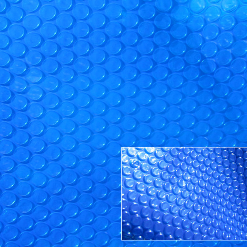 15ft x 26ft Oval Heavy Duty Blue Bubble Solar Cover