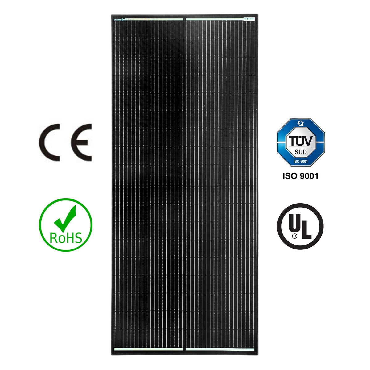 Amptron 200W 12/24/36/48V High Voltage Glass Solar Panel