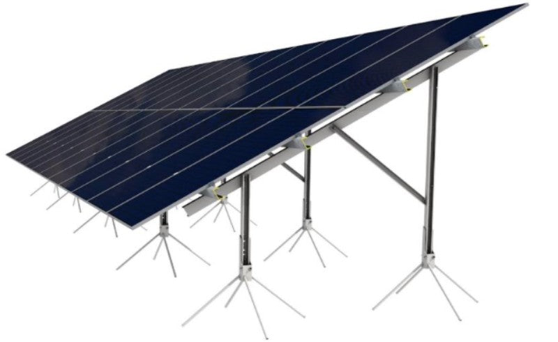 Solarport 2 Rows 4 Columns Portrait Ground Solar Mounting Kit