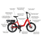 Wisper Tailwind 806 Encore Low Step Folding Electric Bike