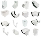 Gutter and Downpipe - White Square
