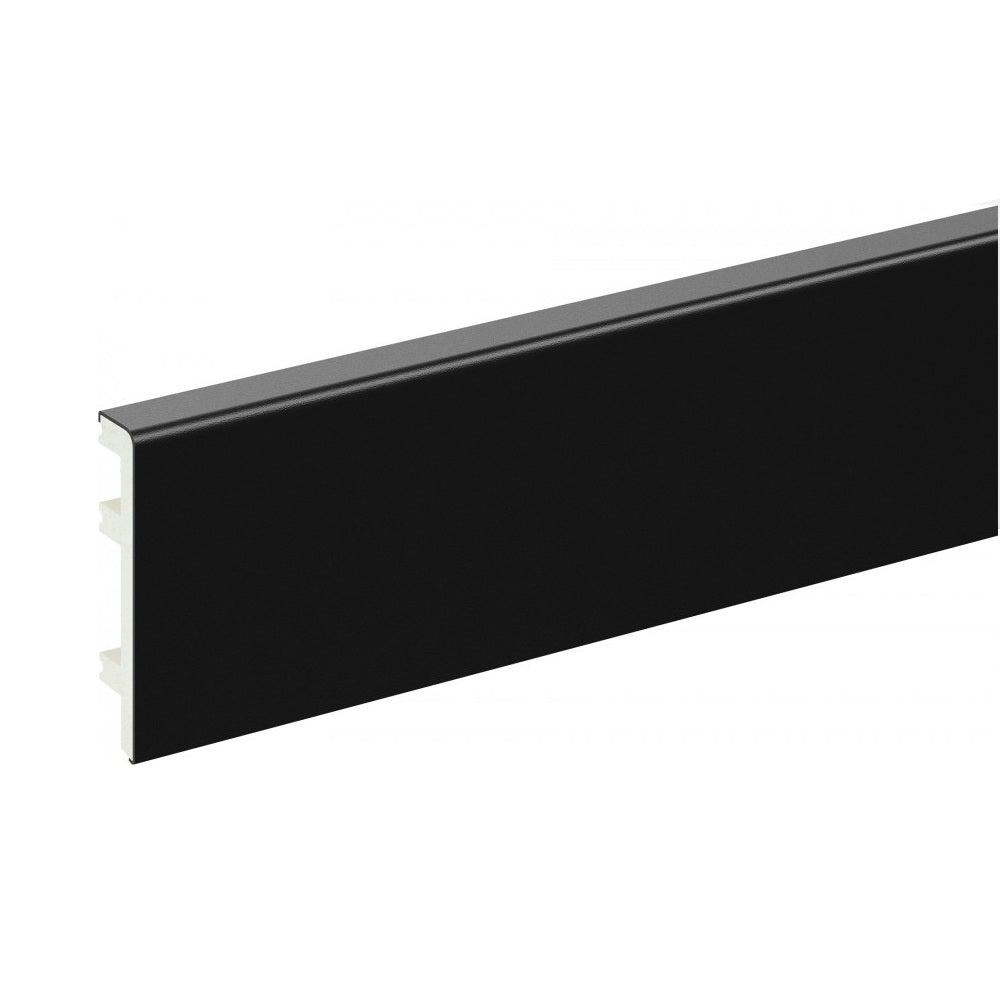 Status Line Plastic Skirting Board Black