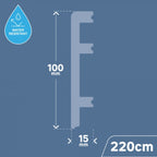 Status Line Plastic Skirting Board - Water Resistant Skirting 2.2m