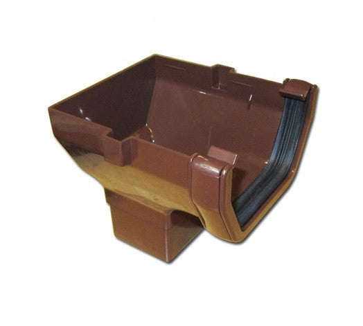 Gutter and Downpipe - Brown Square from Marshall-Tufflex - Virtual Plastics Ltd.