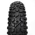 Close-up of the GRZLY Tire 20in. x 4.5in. tire against a white background