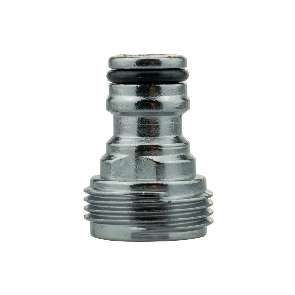 Tap Connector Snap On Male - 3/4" BSPM Brass Nickle Plated