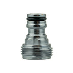 Tap Connector Snap On Male - 3/4" BSPM Brass Nickle Plated