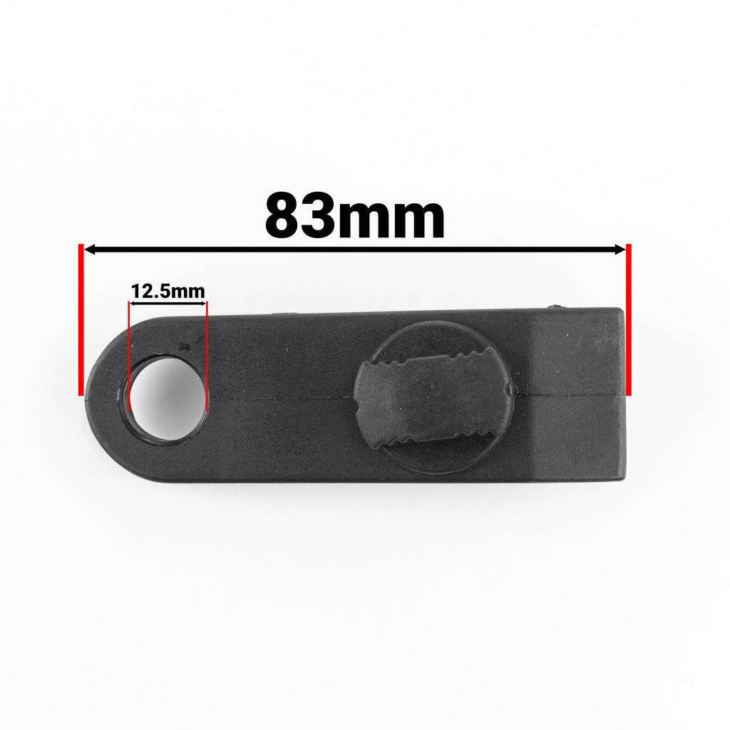 Grey S-Grade Tarpaulin with 10m of 6mm Bungee Rope and 10 x Screw Type Tarp Clips