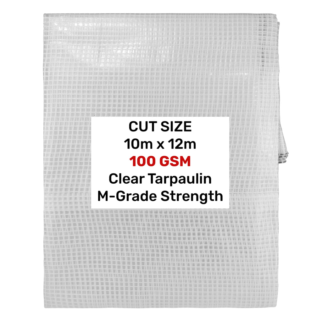 Clear M-Grade Tarpaulin 10m x 12m