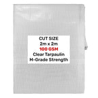 Clear M-Grade Tarpaulin 2m x 2m