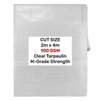 Clear M-Grade Tarpaulin 2m x 4m
