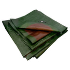Green/Brown L-Grade Tarpaulin 3m x 5m