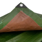 Green/Brown L-Grade Tarpaulin 5m x 8m