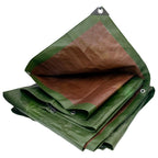 Green/Brown L-Grade Tarpaulin 3m x 5m