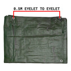 Green/Brown L-Grade Tarpaulin 3m x 5m