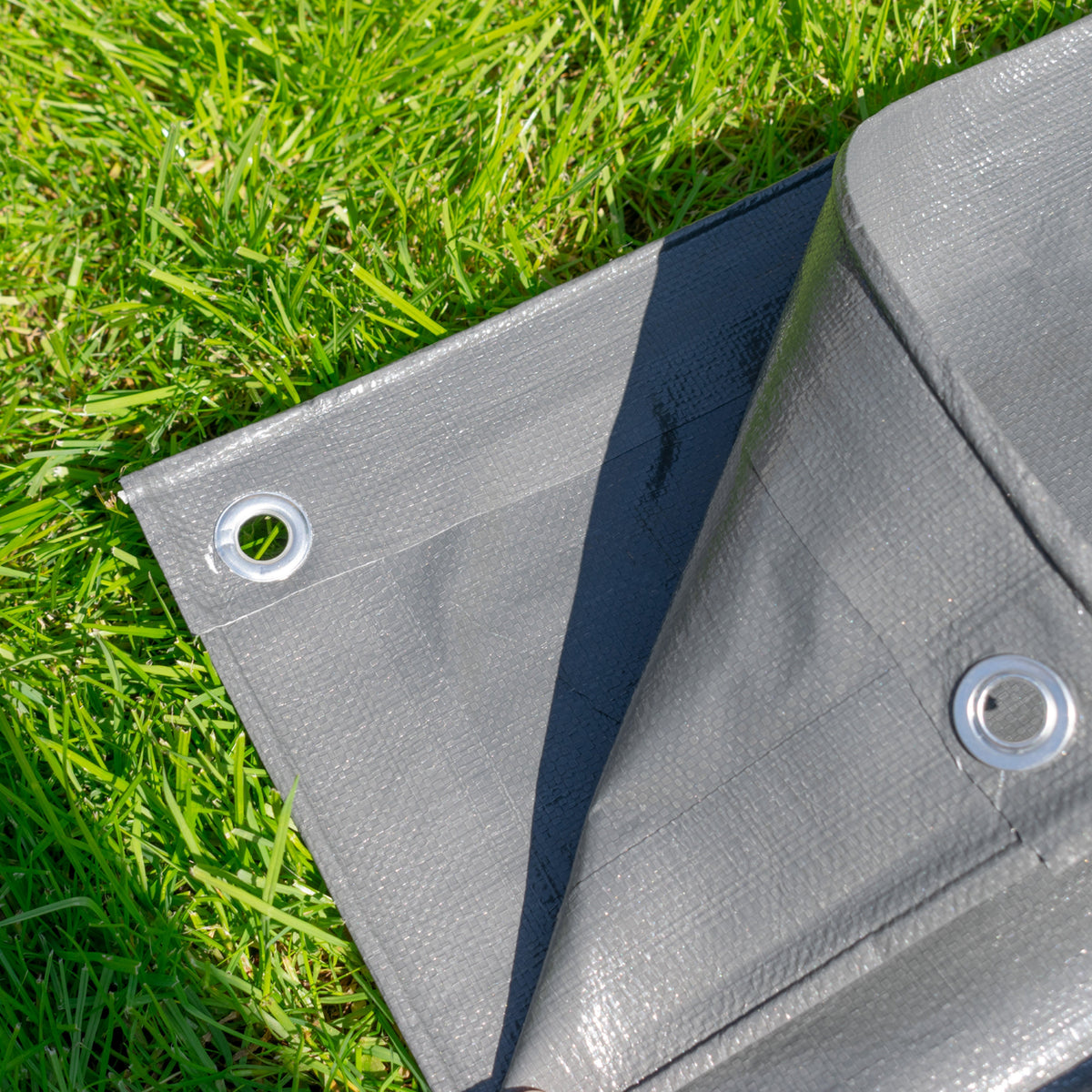 Grey L-Grade Tarpaulin 3m x 4m