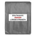 Grey L-Grade Tarpaulin 2m x 4m