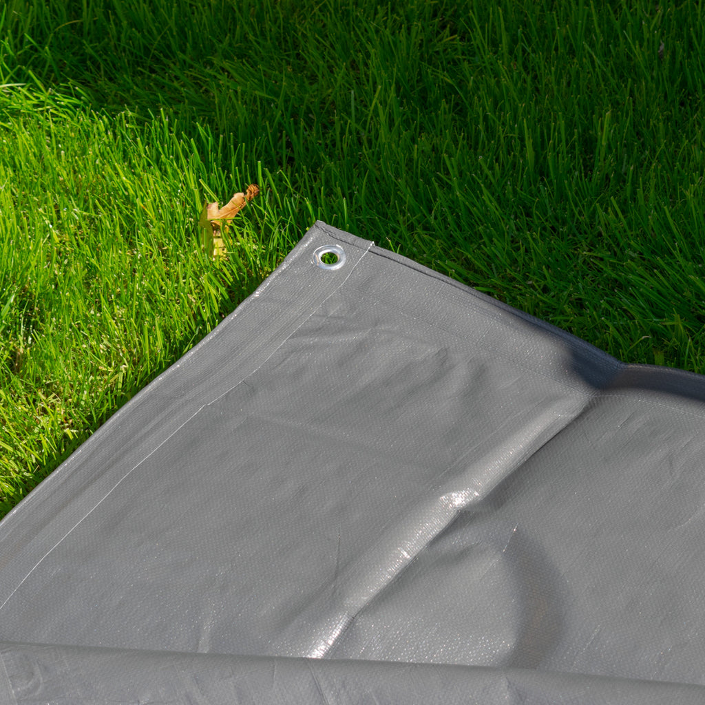 Grey L-Grade Tarpaulin 8m x 12m